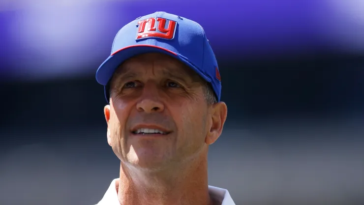 John Harbaugh head coach of the New York Giants