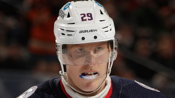 Patrik Laine skates during an NHL regular season game.
