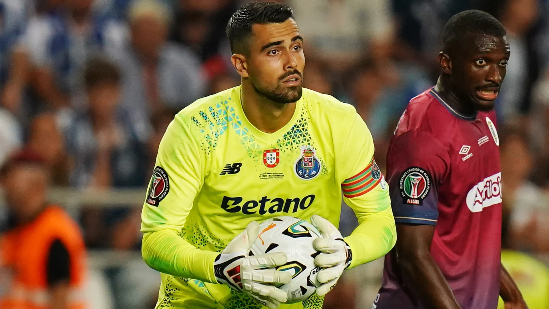 Diogo Costa of Porto during the Portuguese Super Cup match (Source: Gualter Fatia/Getty Images)