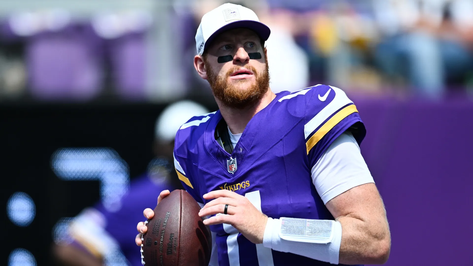 Carson Wentz #11 of the Minnesota Vikings (Source: Stephen Maturen/Getty Images)