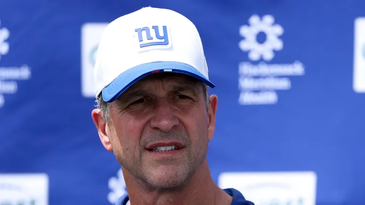 John Harbaugh head coach of the New York Giants