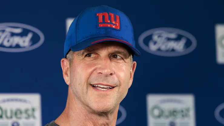 John Harbaugh head coach of the New York Giants