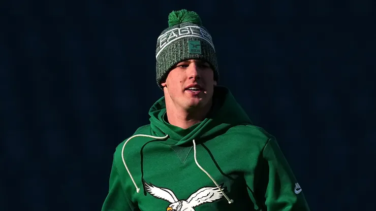 Tanner McKee #16 of the Philadelphia Eagles