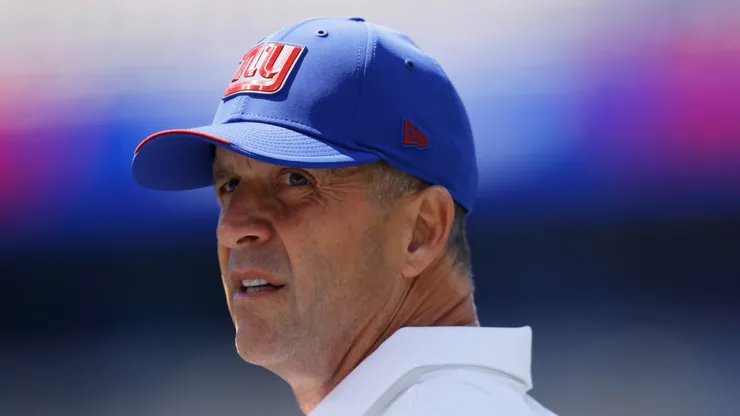 John Harbaugh head coach of the New York Giants