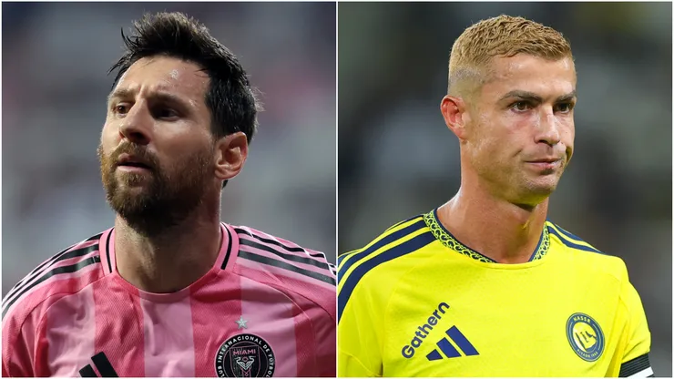 Lionel Messi of Inter Miami and Cristiano Ronaldo of Al Nassr.