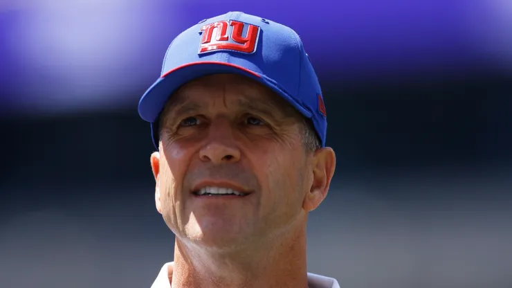 John Harbaugh head coach of the New York Giants