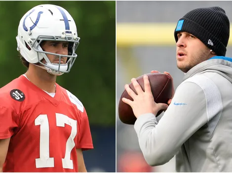 Who are the starting quarterbacks for Colts vs Lions today?