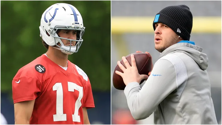 Daniel Jones (L) Jared Goff (R).