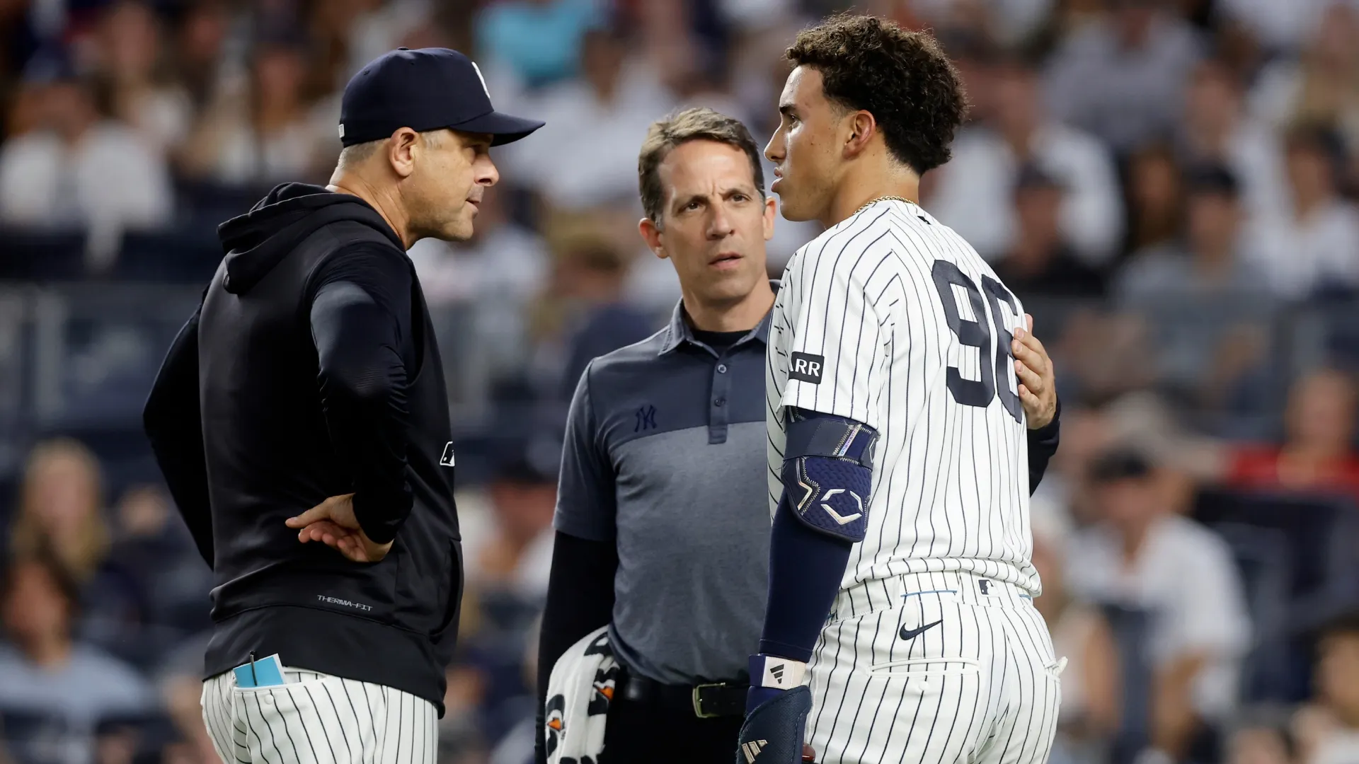 George Lombard Jr. with Aaron Boone