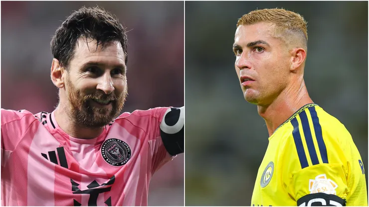 Lionel Messi of Inter Miami and Cristiano Ronaldo of Al Nassr.