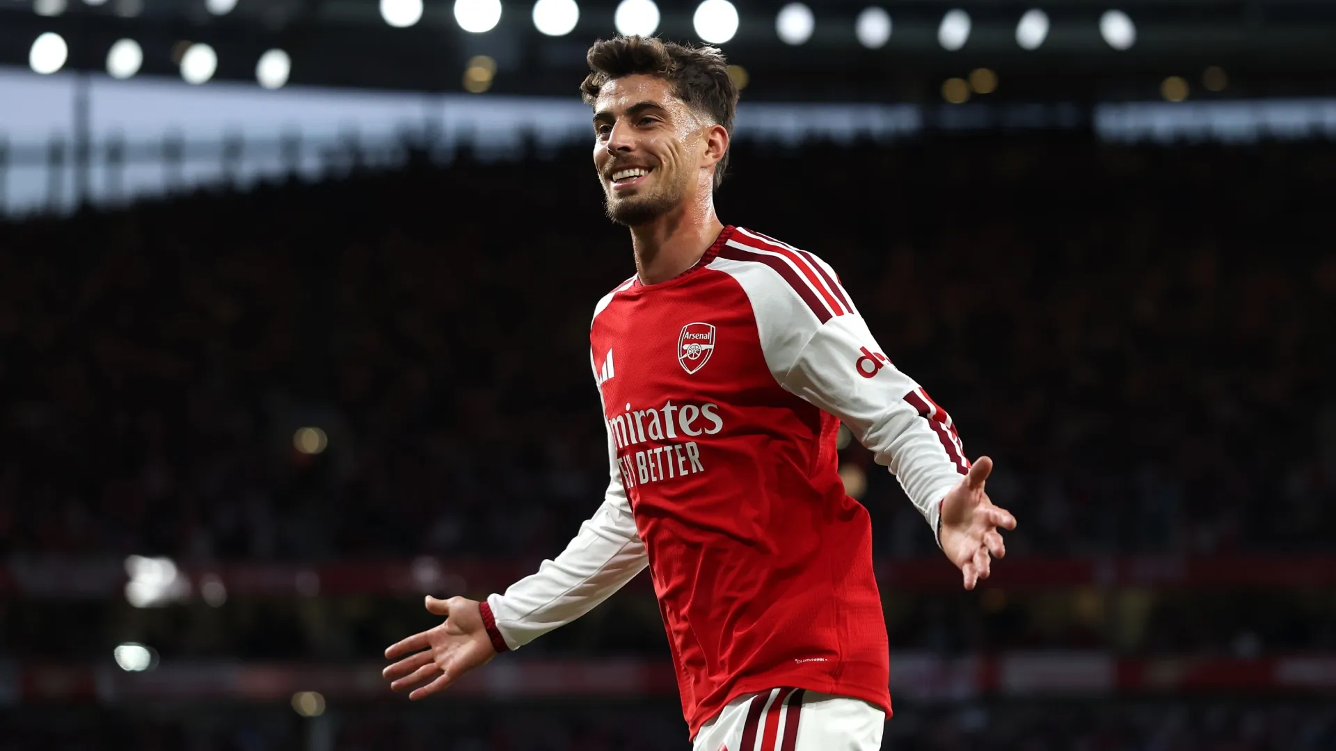 Kai Havertz of Arsenal during the Premier League 2026/27 match (Source: Julian Finney/Getty Images)