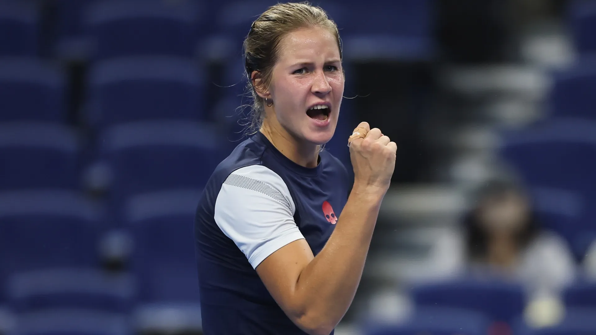 Anastasia Zakharova in the Women’s Singles First Round match on day 3 of 2025 China Open (Source: Lintao Zhang/Getty Images)