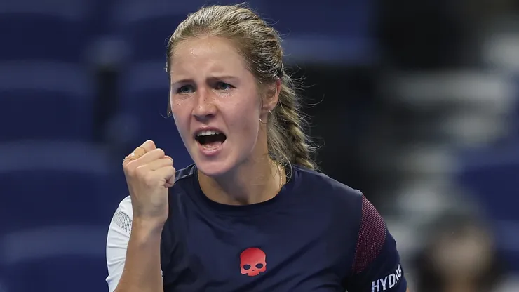 Anastasia Zakharova in the Women's Singles First Round match on day 3 of 2025 China Open