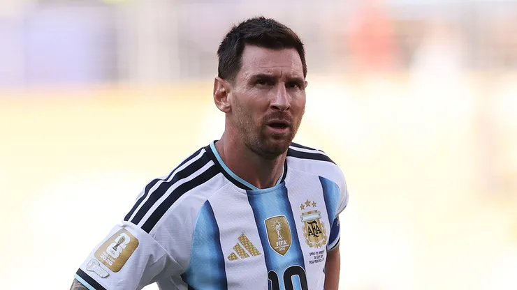 Lionel Messi #10 of Argentina