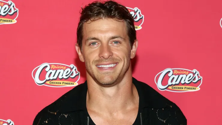 Braxton Berrios attends as Todd Graves, owner and founder of Raising Cane's.