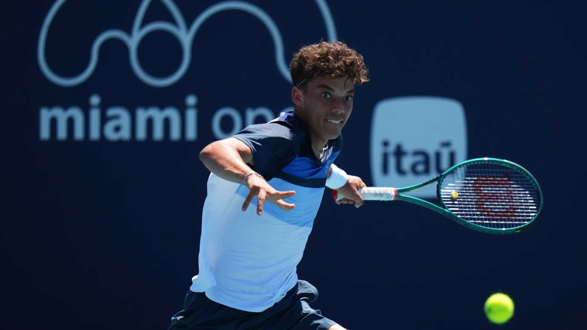 Darwin Blanch on day one of the Miami Open in 2026 (Source: Rich Storry/Getty Images)