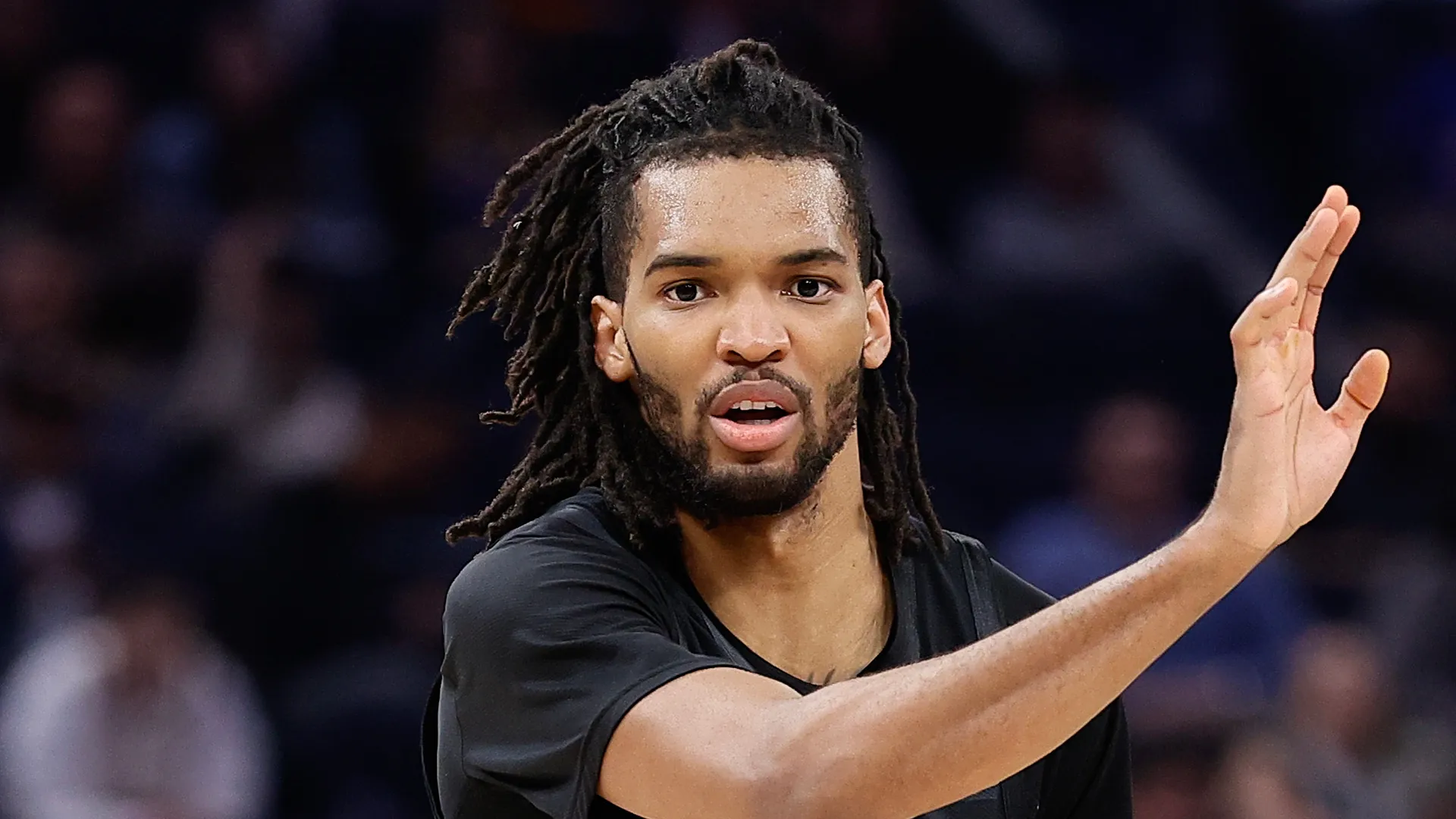 Ziaire Williams during a Brooklyn Nets game.