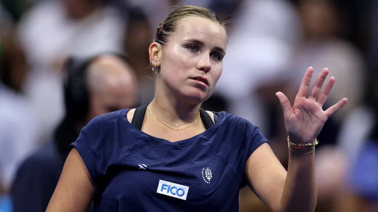 Sofia Kenin during her Women's Singles First Round match on Day One of the 2026 US Open