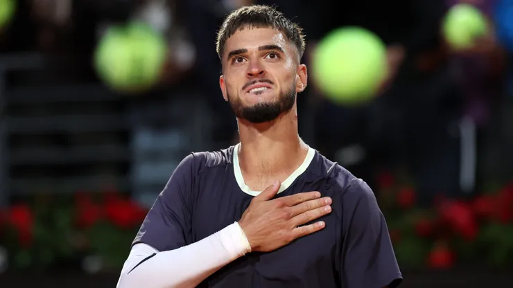 Dino Prizmic on Day Four of the Internazionali BNL D'Italiaat Foro Italico