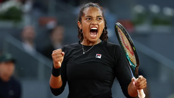 Robin Montgomery in the Women's Singles Round of 32 match during Day Six of the Mutua Madrid Open