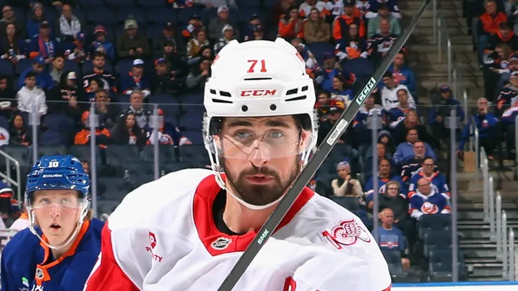 Dylan Larkin #71 of the Detroit Red Wings.