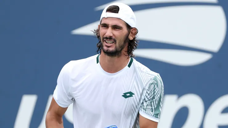 Lloyd Harris during the Men's Singles First Round match on Day One of the 2026 US Open