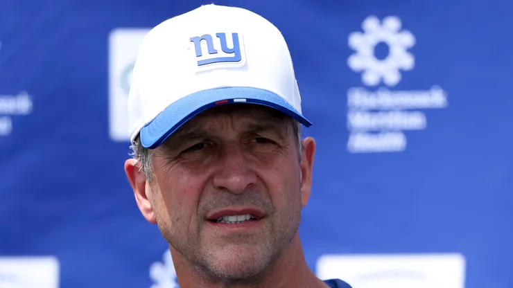 John Harbaugh head coach of the New York Giants