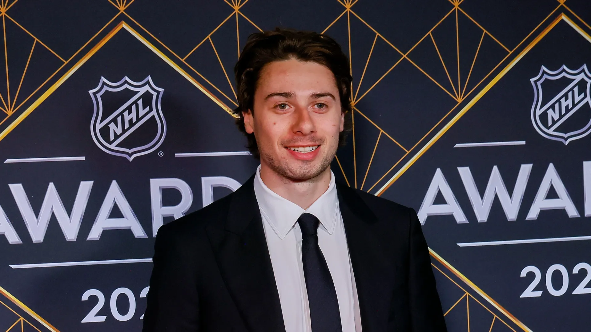 Quinn Hughes arrives prior to the 2024 NHL Awards at BleauLive Theater at Fontainebleau Las Vegas on June 27, 2024 in Las Vegas, Nevada.