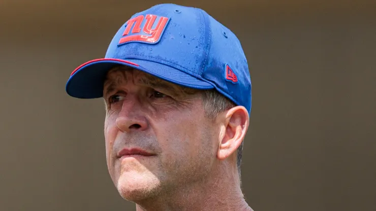 John Harbaugh head coach of the New York Giants