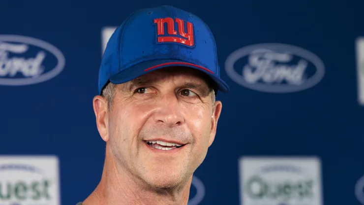 John Harbaugh head coach of the New York Giants