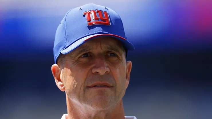 John Harbaugh head coach of the New York Giants