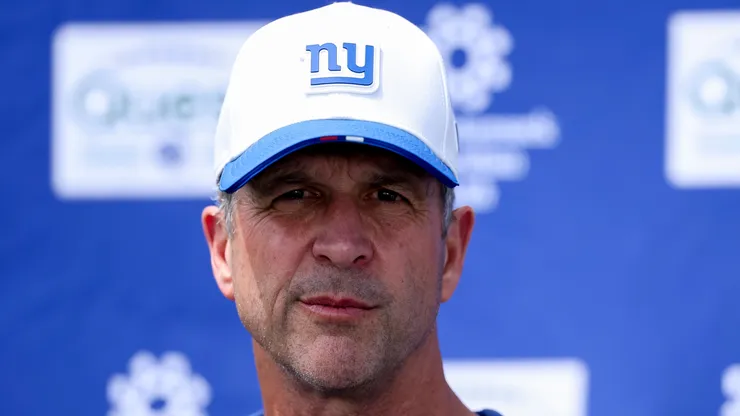 John Harbaugh head coach of the New York Giants