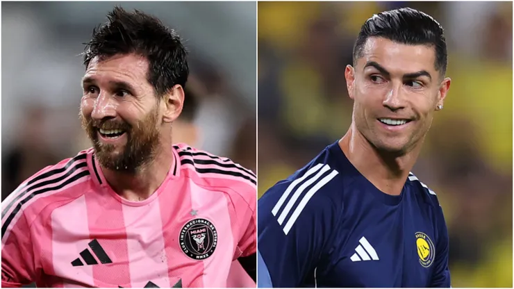 Lionel Messi of Inter Miami and Cristiano Ronaldo of Al Nassr.