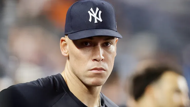 Aaron Judge of the New York Yankees looks on during the fourth inning.