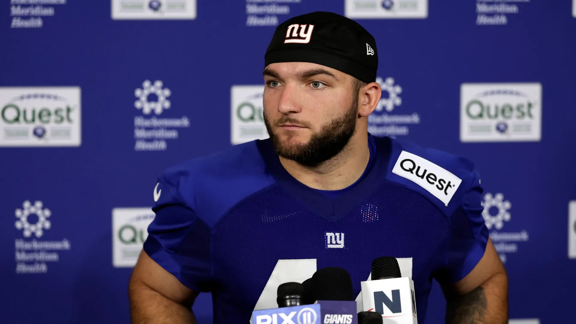 Cam Skattebo #44 of the New York Giants