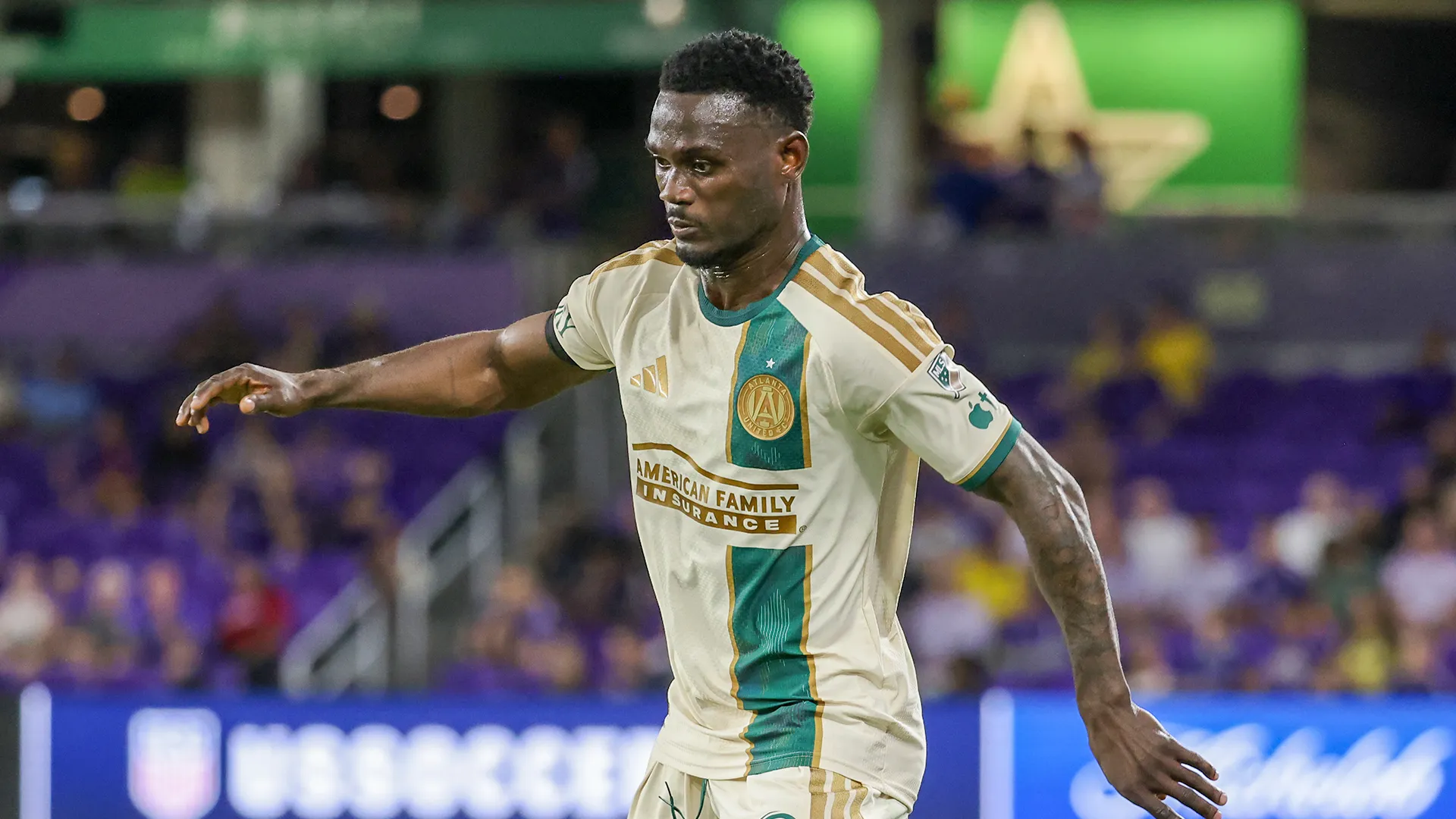 Emmanuel Latte Lath #9 of the Atlanta United.