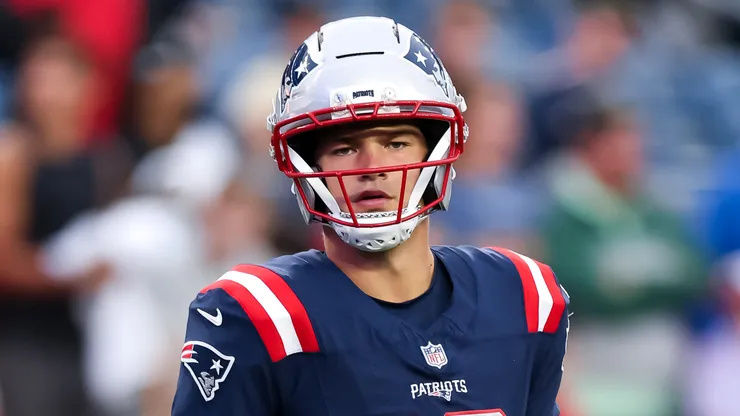 Drake Maye #10 of the New England Patriots.
