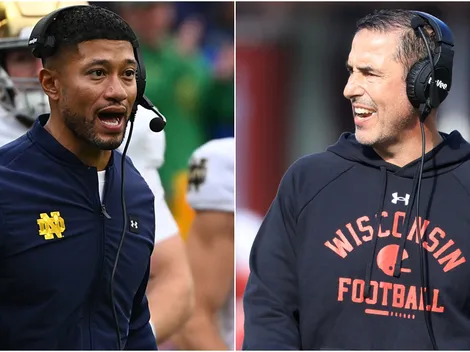 Why are Notre Dame vs Wisconsin playing at Lambeau Field tonight?