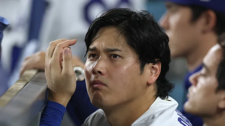 Shohei Ohtani #17 of the Los Angeles Dodgers.