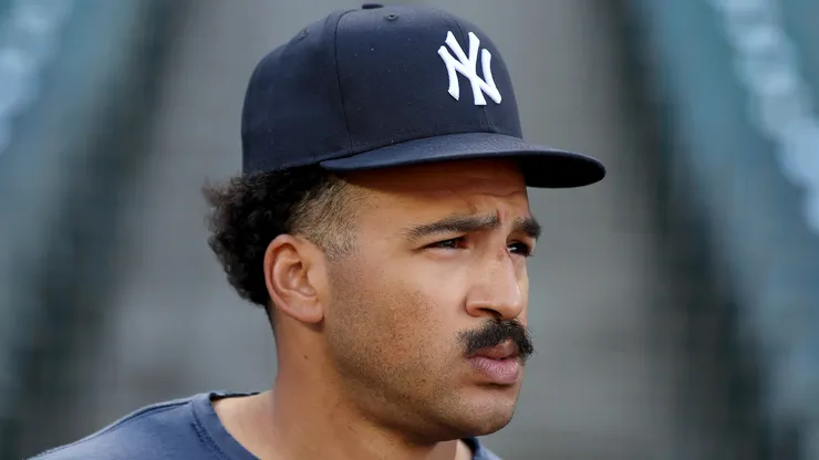 Trent Grisham #12 of the New York Yankees.