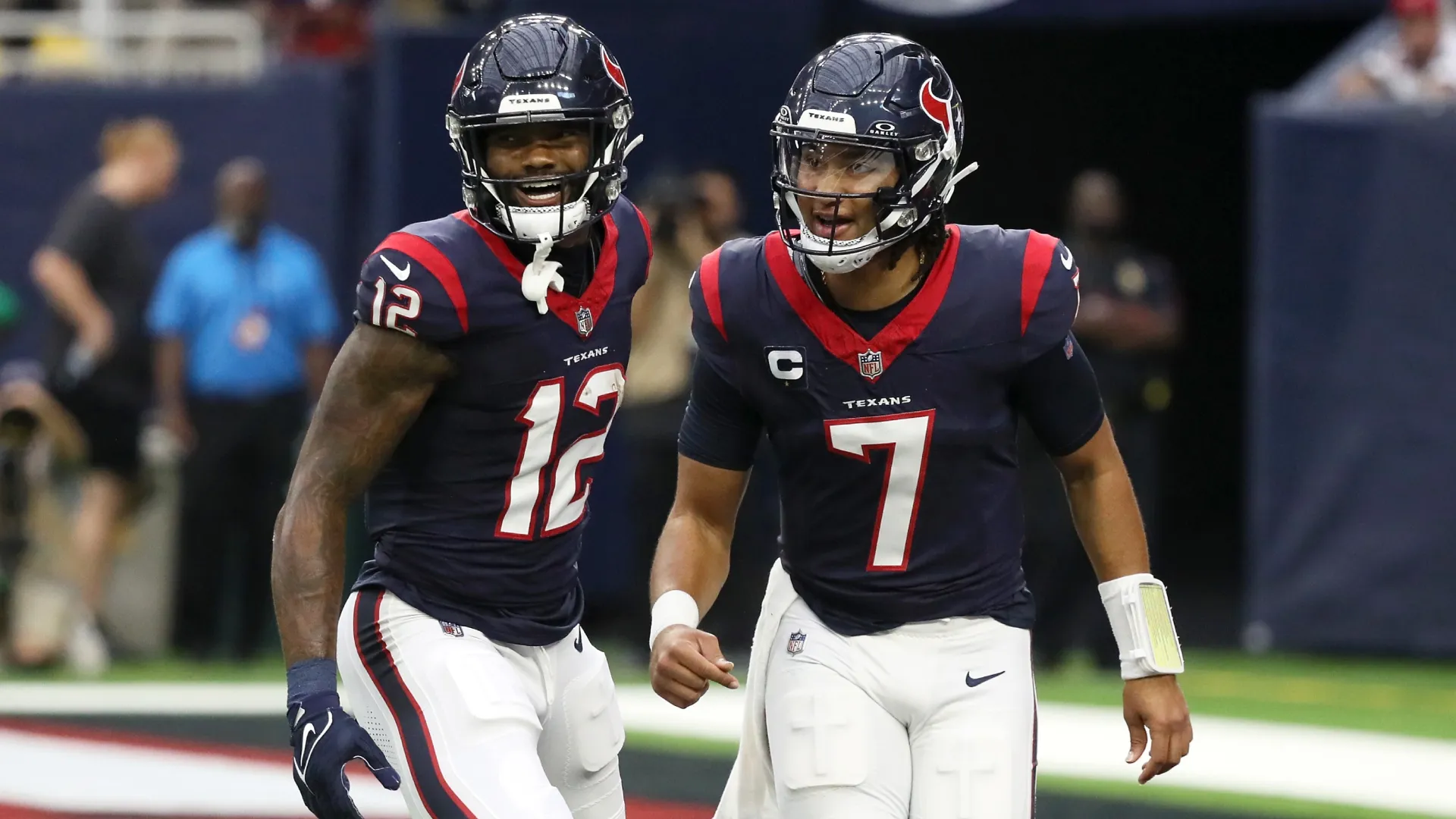 Nico Collins with CJ Stroud