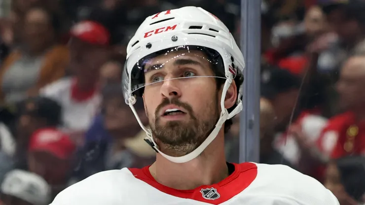 Dylan Larkin #71 of the Detroit Red Wings.