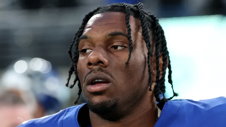 Malik Nabers #1 of the New York Giants.