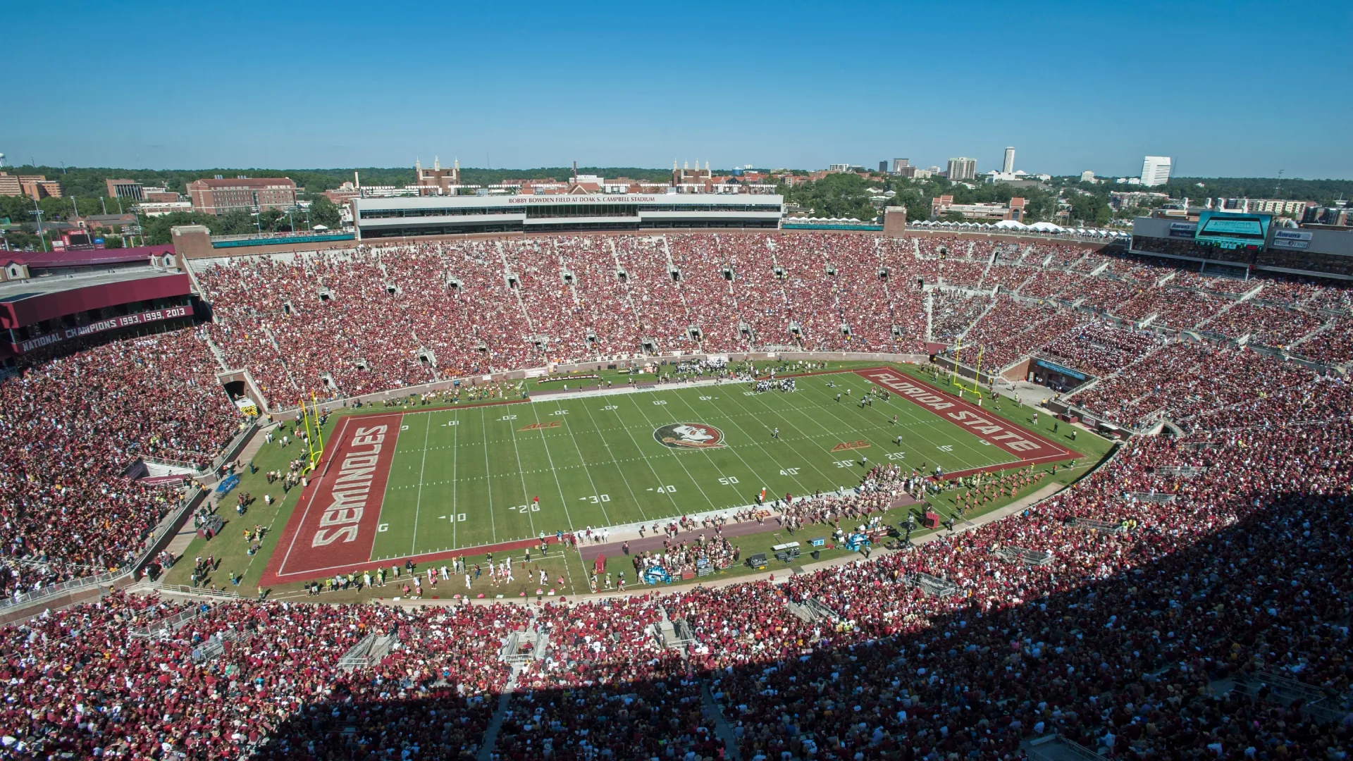 A general view of Bobby Bowden field at Doak Campbell Stadium on October 4, 2014 in Tallahassee, Florida.