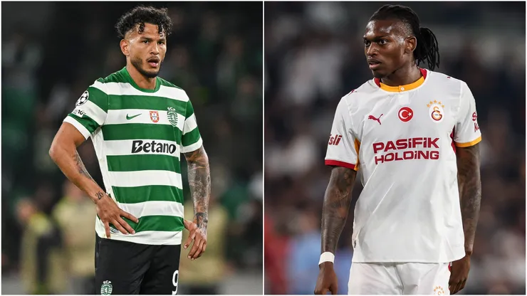 Luis Suarez of Sporting CP and Rafael Leao of Galatasaray