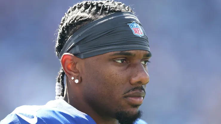 Malik Nabers #1 of the New York Giants.