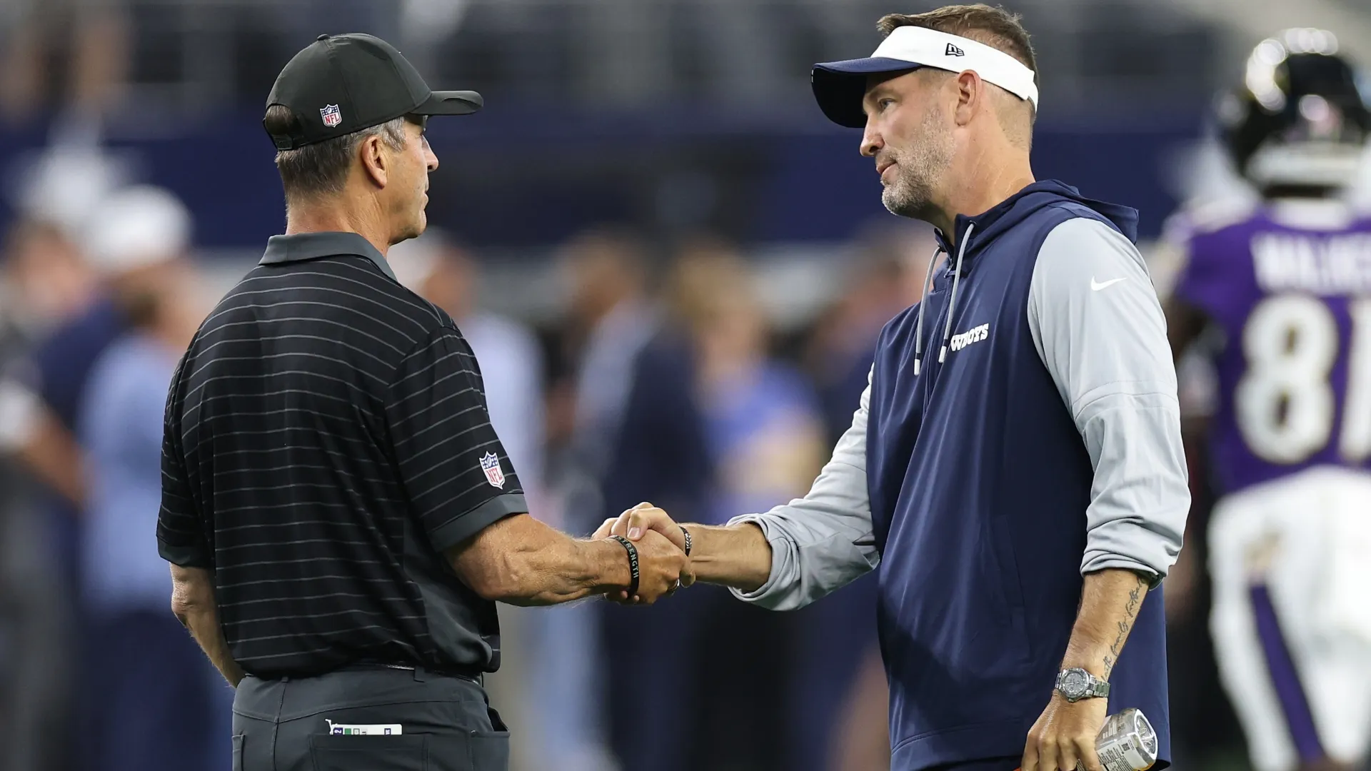 John Harbaugh and Brian Schottenheimer