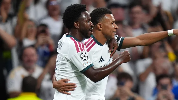 Vinicius Jr and Kylian Mbappe of Real Madrid.