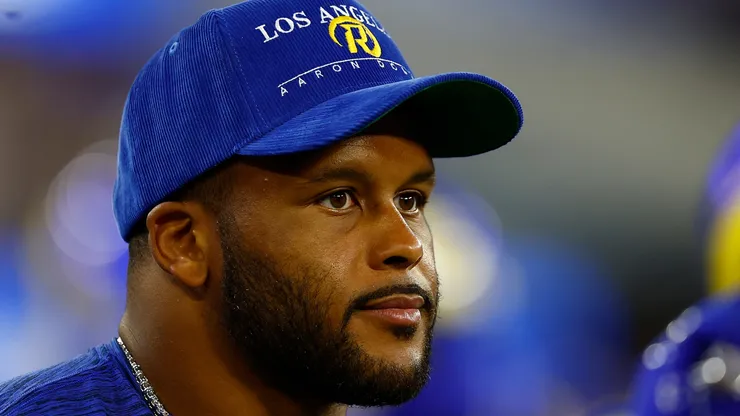 Aaron Donald #99 of the Los Angeles Rams.