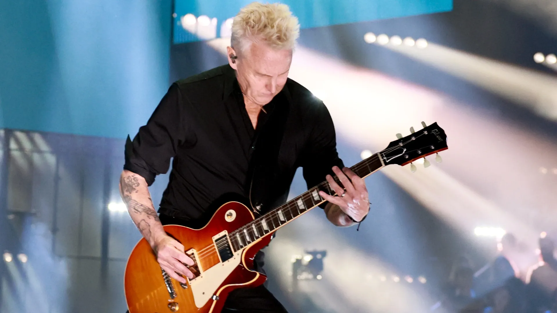 Mike McCready during the 2025 Rock & Roll Hall of Fame Induction Ceremony (Source: Theo Wargo/Getty Images for RRHOF)